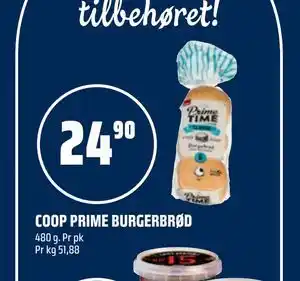 Coop Obs COOP PRIME BURGERBRØD tilbud