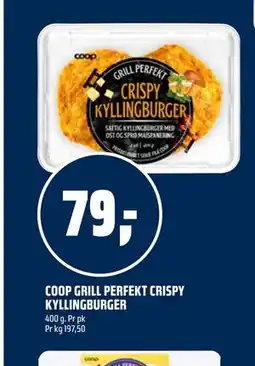 Coop Obs COOP GRILL PERFEKT CRISPY KYLLINGBURGER tilbud