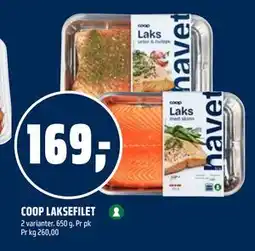 Coop Obs COOP LAKSEFILET tilbud