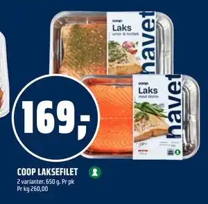 Coop Obs COOP LAKSEFILET tilbud