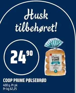 Coop Obs COOP PRIME PØLSEBRØD tilbud