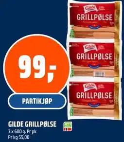 Coop Obs GILDE GRILLPØLSE tilbud