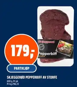 Coop Obs SKJEGGERØD PEPPERBIFF AV STORFE tilbud