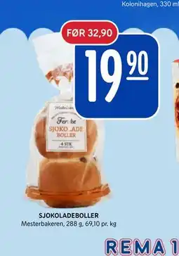 Rema 1000 SJOKOLADEBOLLER tilbud