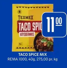 Rema 1000 TACO SPICE MIX tilbud