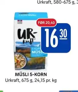Rema 1000 MÜSLI 5-KORN tilbud