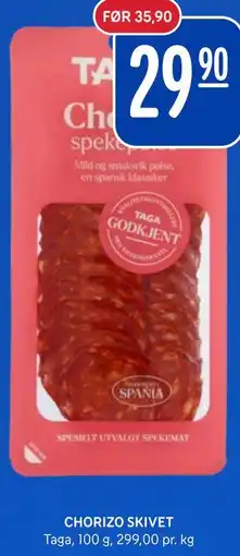 Rema 1000 CHORIZO SKIVET tilbud