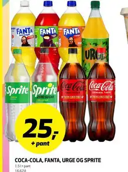 Bunnpris COCA-COLA, FANTA, URGE OG SPRITE tilbud
