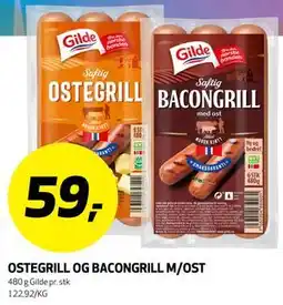 Bunnpris OSTEGRILL OG BACONGRILL M/OST tilbud