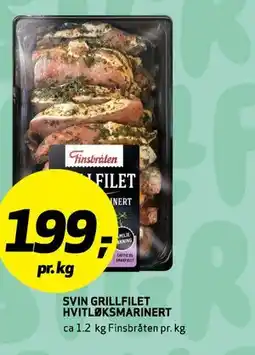 Bunnpris SVIN GRILLFILET HVITLØKSMARINERT tilbud