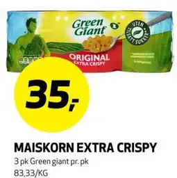 Bunnpris MAISKORN EXTRA CRISPY tilbud