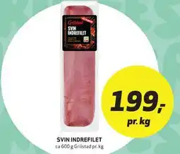 Bunnpris SVIN INDREFILET tilbud