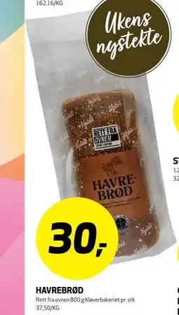 Bunnpris HAVREBRØD tilbud