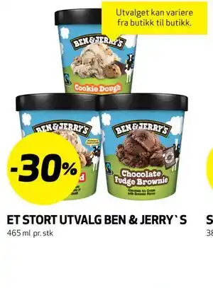 ET STORT UTVALG BEN & JERRY`S