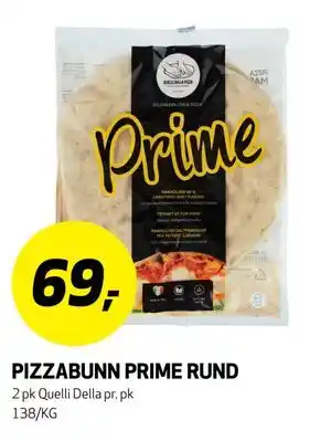 Bunnpris PIZZABUNN PRIME RUND tilbud