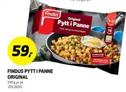 Bunnpris FINDUS PYTT I PANNE ORIGINAL tilbud