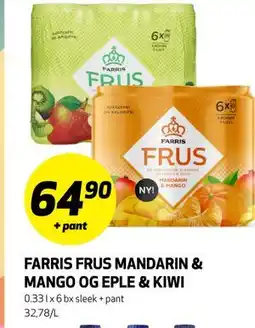 Bunnpris FARRIS FRUS MANDARIN & MANGO OG EPLE & KIWI tilbud
