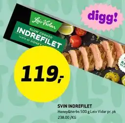 Bunnpris SVIN INDREFILET tilbud