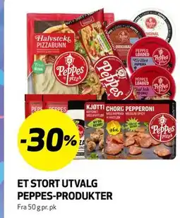 Bunnpris ET STORT UTVALG PEPPES-PRODUKTER tilbud
