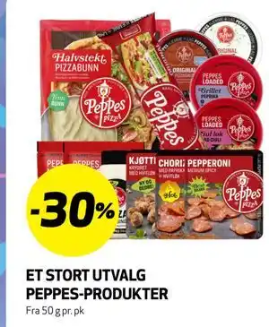 Bunnpris ET STORT UTVALG PEPPES-PRODUKTER tilbud
