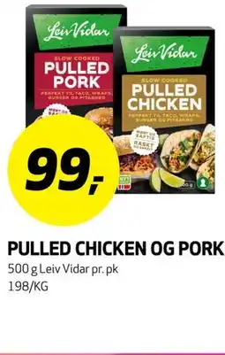 Bunnpris PULLED CHICKEN OG PORK tilbud
