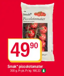 Coop Extra Smak* piccolotomater tilbud