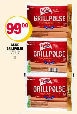 Coop Extra Gilde grillpølse tilbud