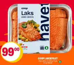 Coop Extra Coop laksefilet tilbud