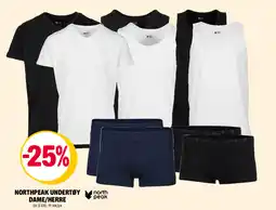 Coop Extra Northpeak undertøy dame/herre tilbud