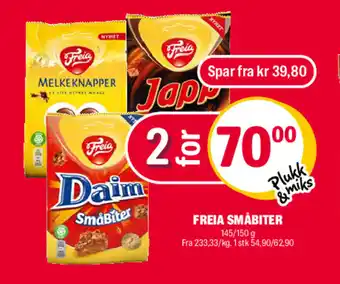 Coop Extra Freia småbiter tilbud