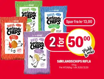 Coop Extra Sørlandschips rifla tilbud
