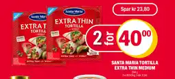 Coop Extra Santa Maria tortilla extra thin medium tilbud