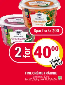 Coop Extra Tine crème fraiche tilbud