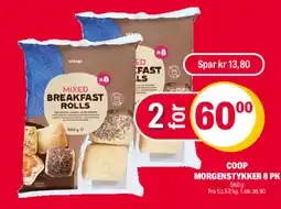 Coop Extra Coop morgenstykker 8 pk tilbud
