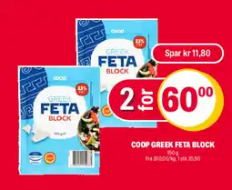 Coop Extra Coop greek feta block tilbud