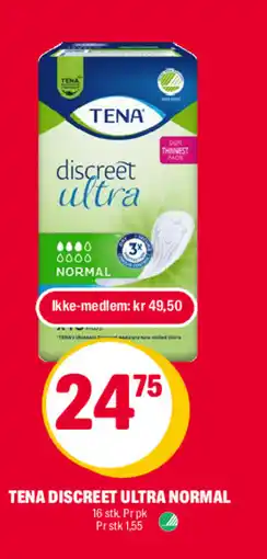 Coop Extra Tena discreet ultra normal tilbud