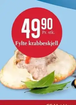 CC Mat Fylte krabbeskjell tilbud