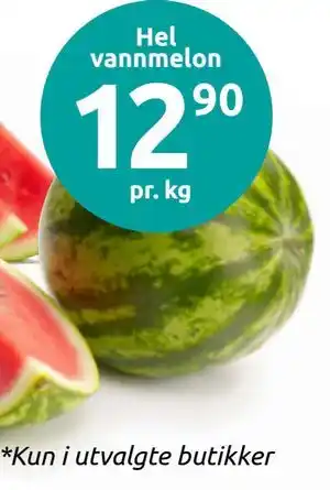 Hel vannmelon