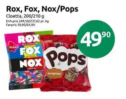 Joker Rox, Fox, Nox/Pops tilbud