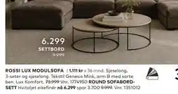 Skeidar ROUND SOFABORDSETT tilbud