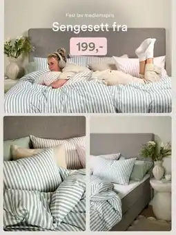 Kid Interiør Sengesett, Medlemspris tilbud