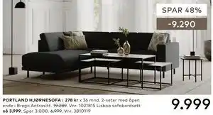 Skeidar PORTLAND HJØRNESOFA tilbud