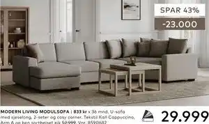 Skeidar MODERN LIVING MODULSOFA tilbud