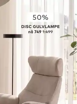 Skeidar DISC GULVLAMPE tilbud