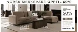Skeidar ELLINOR HJØRNESOFA tilbud