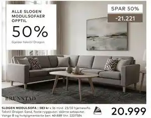 Skeidar SLOGEN MODULSOFA tilbud