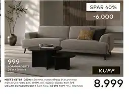 Skeidar NEST 3-SETER tilbud