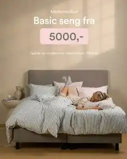 Kid Interiør Basic seng, Medlemspris tilbud