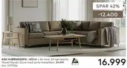 Skeidar ASK HJØRNESOFA tilbud