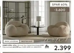 Skeidar COMFY STOL tilbud